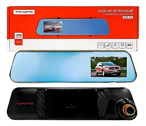 ESPELHO RETROVISOR COM MONITOR E CAMERA DE RE TOMATE MTM-143