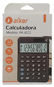CALCULADORA ELETRONICA 12 DIGITOS AIKER AK-J022