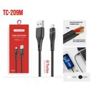 CABO DE DADOS USB PARA V8 TURBO 1.2M 5V 3A TOMATE TC-209M