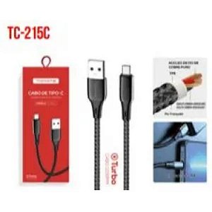 CABO DE DADOS USB PARA TYPE-C TURBO 1.2M 5V 2.4A TOMATE TC-215C