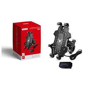 SUPORTE DE CELULAR PARA MOTO E BICICLETA COM USB TOMATE MTG-055A