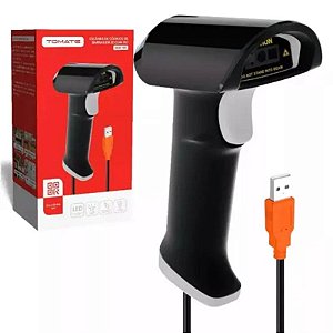LEITOR DE CODIGO DE BARRAS 2D COM FIO 1.4M TOMATE MDK-103