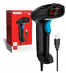 LEITOR DE CODIGO DE BARRAS 1D COM FIO TOMATE MDK-101