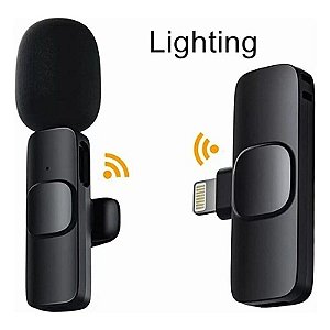 MICROFONE DE LAPELA WIRELESS P/ IPHONE MT-2218A