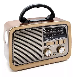 RADIO PORTATIL BLUETOOTH COM LANTERNA 1.2W TOMATE MTJ-2003
