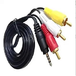 CABO 3RCA PARA P3 1.5M TOMATE MCB-032YO
