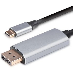 CABO COM CONECTOR TYPE-C PARA DISPLAYPORT 1.8M TOMATE MCB-055