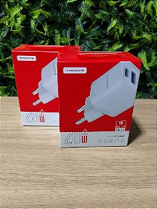 CARREGADOR TURBO 1 TYPE-C 1 USB TOMATE TT-2022