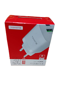 KIT CARREGADOR TURBO 1  TYPE-C 1 USB LIGHTINING TOMATE TT-3023L