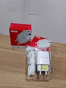 KIT CARREGADOR TURBO LIGHTNING 1 TYPE-C 1 USB 30W TOMATE TT-3022L