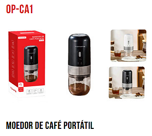 MOEDOR DE CAFÉ PORTÁTIL 13W TOMATE OP-CA1