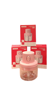 MINI PROCESSADOR DE ALIMENTOS RECARREGAVEL 45W TOMATE SRQ-016