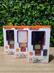 CARREGADOR IPHONE DUAS PORTAS USB 5.1A ONEX CAR-3503