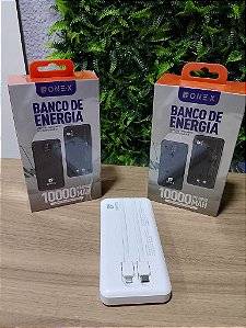 CARREGADOR PORTATIL POWER BANK 10.000MAH ONEX PT-0962