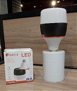 LUMINARIA DE EMERGENCIA REGARREGAVEL A PILHA 30W ONEX LAN-7099