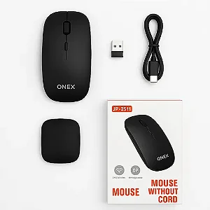MOUSE SEM FIO FOTOELETRICO 1600DPI 2.4G+BT ONEX JP-2511
