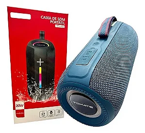 CAIXA DE SOM BLUETOOTH RECARREGAVEL 20W TOMATE MTS-6001