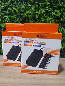 FONTE UNIVERSAL PARA NOTEBOOK COM 9 PLUG 120W 12-24V ONEX FT-TY5910-9