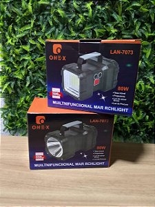 LANTERNA HOLOFORTE DE MAO MULTIFUNCIONAL 80W ONEX LAN-7073