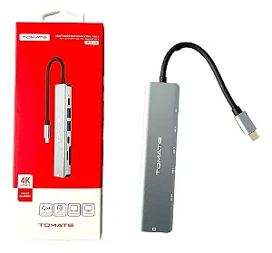 ADAPTADOR TYPE-C HDMI USB 3.0 7 EM 1TOMATE MTV-616