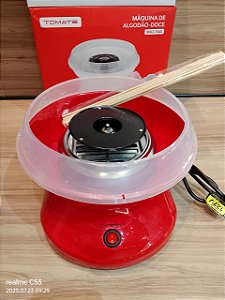 MAQUINA DE ALGODAO DOCE 127V 550W TOMATE MAZ-116A