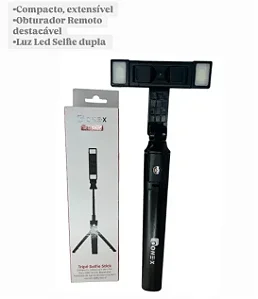 BASTAO DE SELFIE BLUETOOTH COM CONTROLE REMOTO ONEX SEL-6826