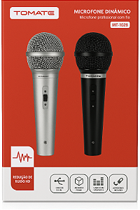 KIT DE MICROFONES COM FIO 2.5M TOMATE MT-1028