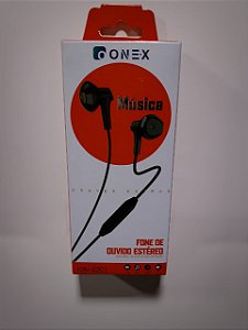 FONE DE OUVIDO P3 ESTEREO COM MICROFONE 1.20M ONEX FON-2301