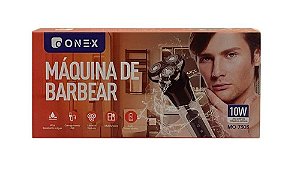 MAQUINA DE BARBEAR ELETRICA USB 10W ONEX MQ-7303