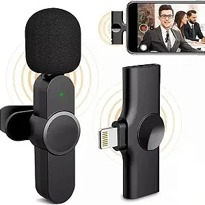 MICROFONE DE LAPELA WIRELESS PARA IPHONE TOMATE MT-2222L