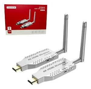 EXTENSOR HDMI WIRELESS SEM FIO 50M 5G 4K TOMATE MHD-4050W