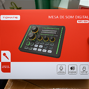 MESA DE SOM DIGITAL 44,1KHZ 16BITS 5V TOMATE MPS-004