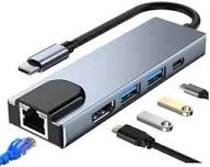 ADAPTADOR 5 EM 1 TYPE-C PARA RJ45/HDMI/USB/PD TOMATE MTV-724