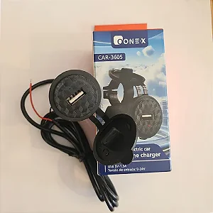 CARREGADOR VEICULAR COM PORTA USB 5V 1.5A ONEX CAR-3605