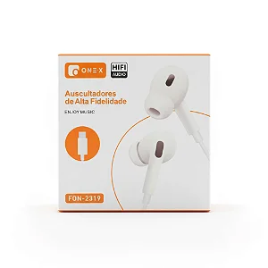 FONE DE OUVIDO COM FIO TYPE-C ONEX FON-2319