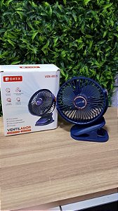 VENTILADOR PORTATIL COM LUZ LED E SUPORTE PARA PAREDE TYPE-C 5V ONEX VEN-8035