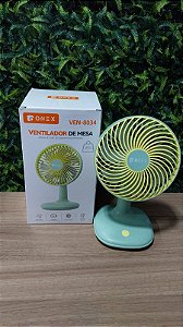VENTILADOR PORTATIL DE MESA 5V 4,38W ONEX VEN-8034