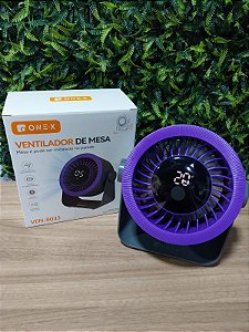 VENTILADOR PORTATIL DE MESA TYPE-C ONEX VEN-8033