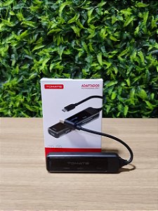 ADAPTADOR HUB 5 EM 1 TYPE-C PARA USB 3.0 / USB 2.0 / TF/SD TOMATE MTV-742