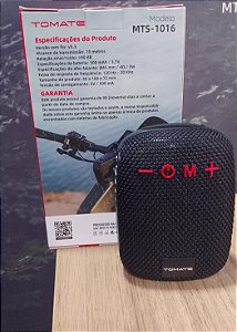 CAIXA DE SOM PORTATIL BLUETOOTH 5W TOMATE MTS-1016