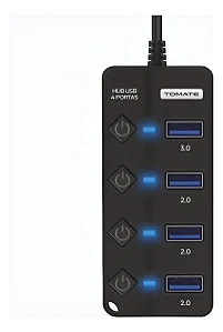 HUB USB 3.0 COM 4 PORTAS TOMATE MST-016