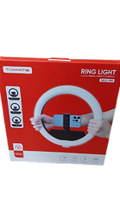 RING LIGHT COM SUPORTE PARA GRAVACAO 6W TOMATE MLG-189
