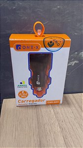 CARREGADOR PARA CELULAR VEICULAR 2 USB 4.8A ONEX CAR-5011
