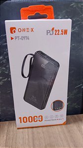 CARREGADOR POWER BANK 10000MAH ONEX PT-0974