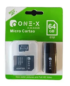 CARTAO DE MEMORIA COM ADAPTADOR USB 64GB ONEX H-M-64G
