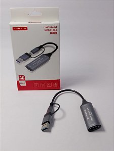 ADAPTADOR USB 3.0 E TYPE-C PARA HDMI 4K 30HZ TOMATE MTV-751