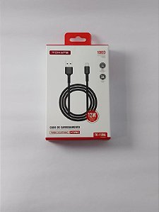 CABO DE DADOS TURBO USB PARA LIGHTNING 12W TOMATE TC-112AL
