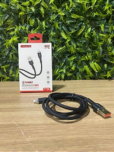 CABO DE DADOS TURBO USB PARA IPHONE 2.4A TOMATE TC-513L
