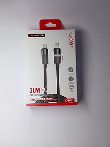 CABO DE DADOS TURBO TYPE-C PARA LIGHTNING TOMATE TC-221CL