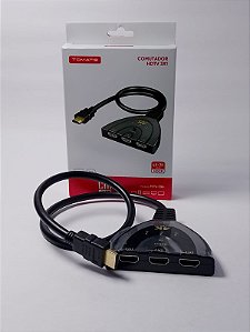 CABO SPLITTER HDMI 1X3 4K 50CM TOMATE MTV-706